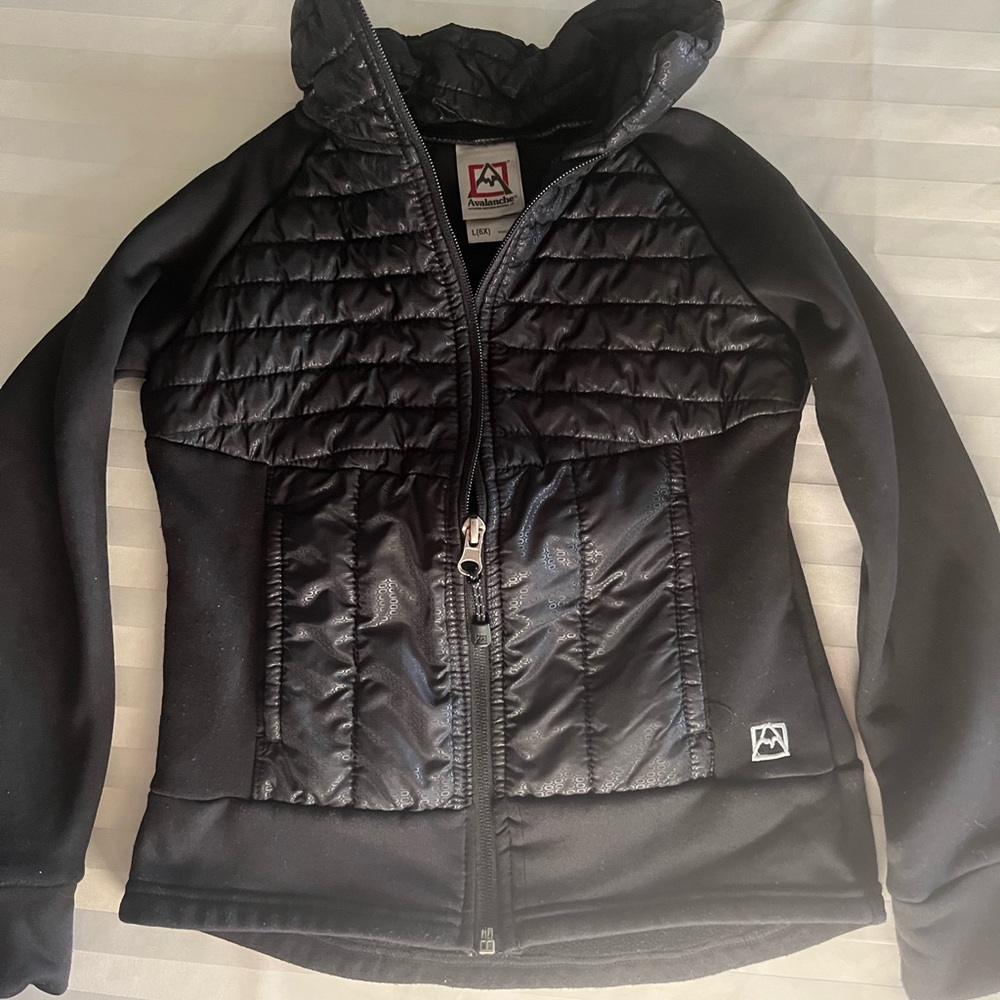 Avalanche Girls Full Zip Jacket 6 X Black